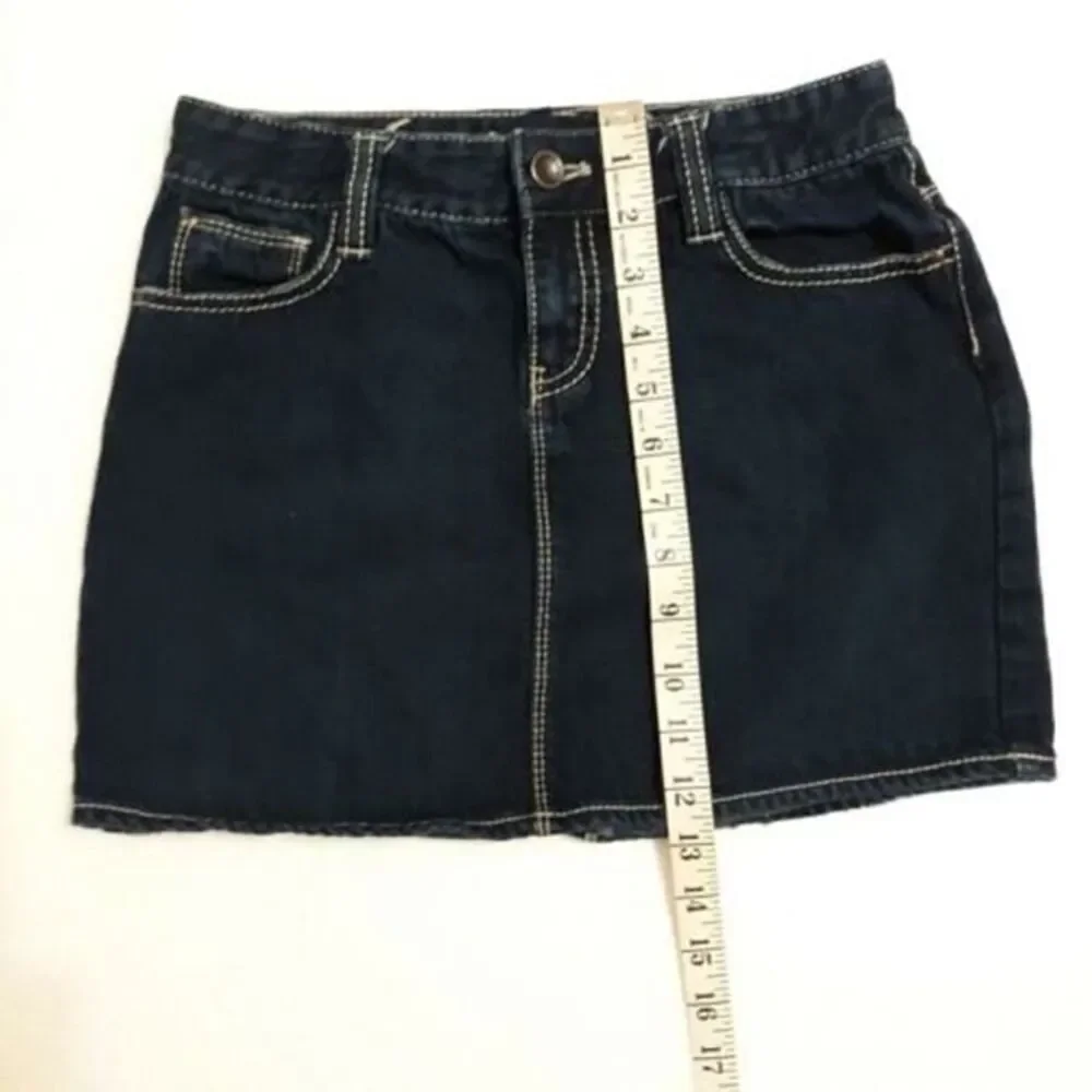 Gap Kids Girls Sz 14 Denim Blue Jean Mini Skirt